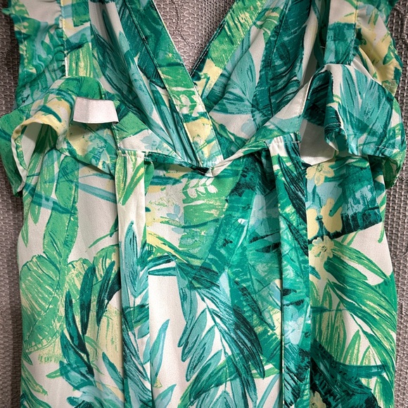 ONLY Green Floral Summer Dress Size Small - Picture 5 of 5